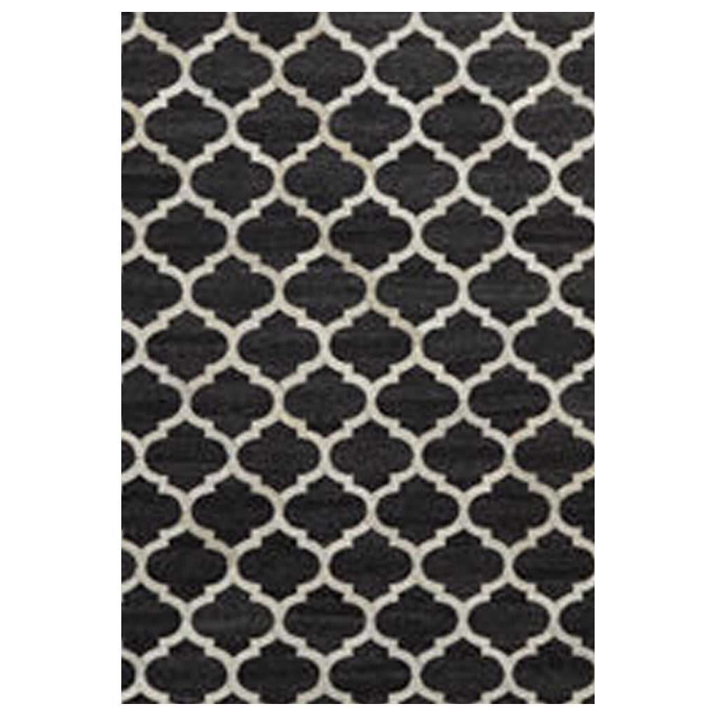 Fritz Black Hair on Leather hide Rugs