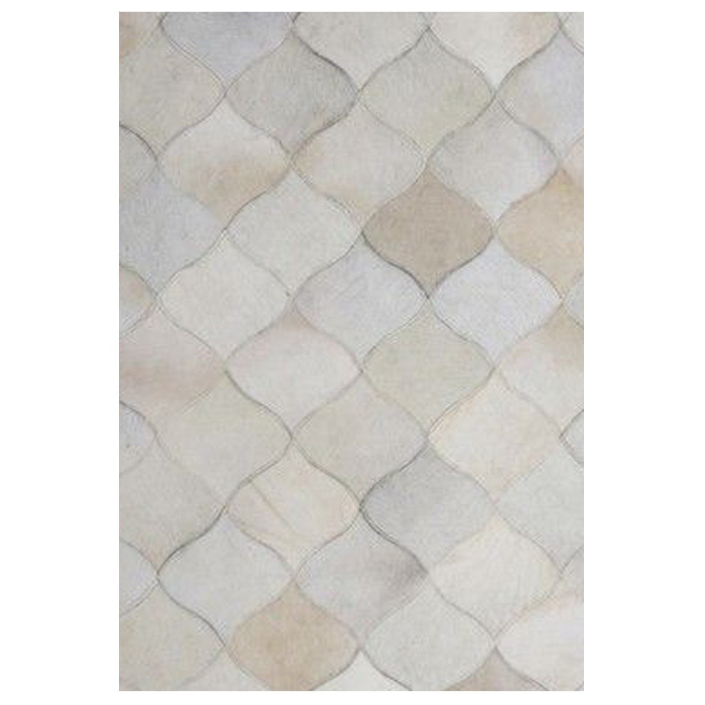 Rebar Natural Hair on Leather Contemporary Rugs