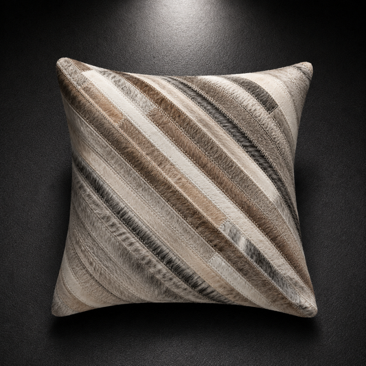 Odor Hair On Leather Cushion Cover