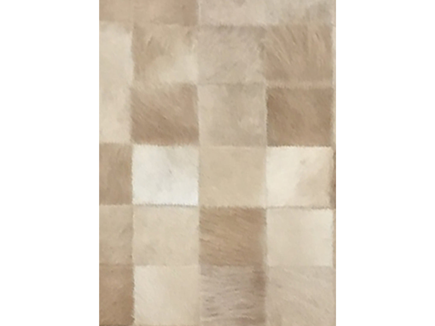 Manilla Beige Hairon Leather Carpet