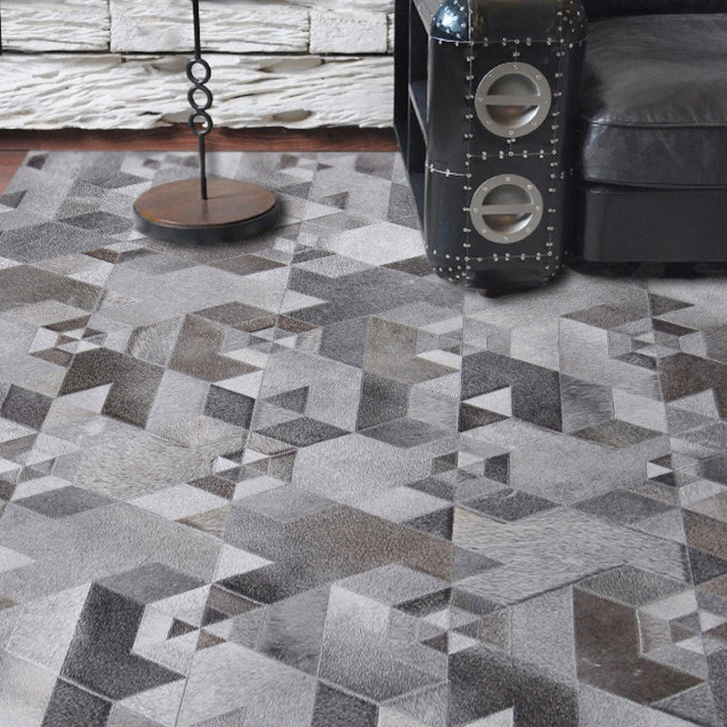 Hair On Leather Area Rug