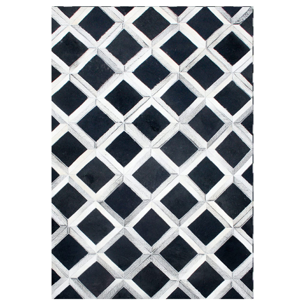 Modern Hair On Leather Carpet