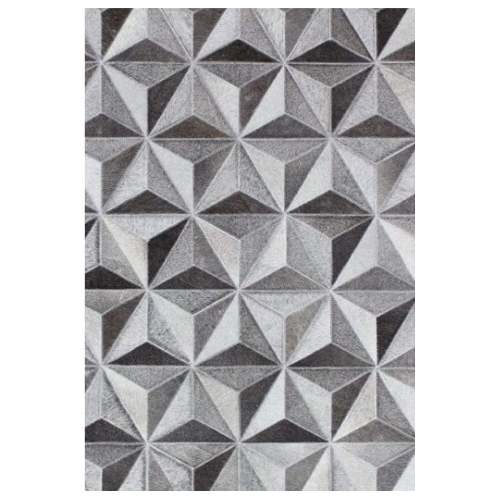 Dilox Grey Hair on Leather Living room Rugs