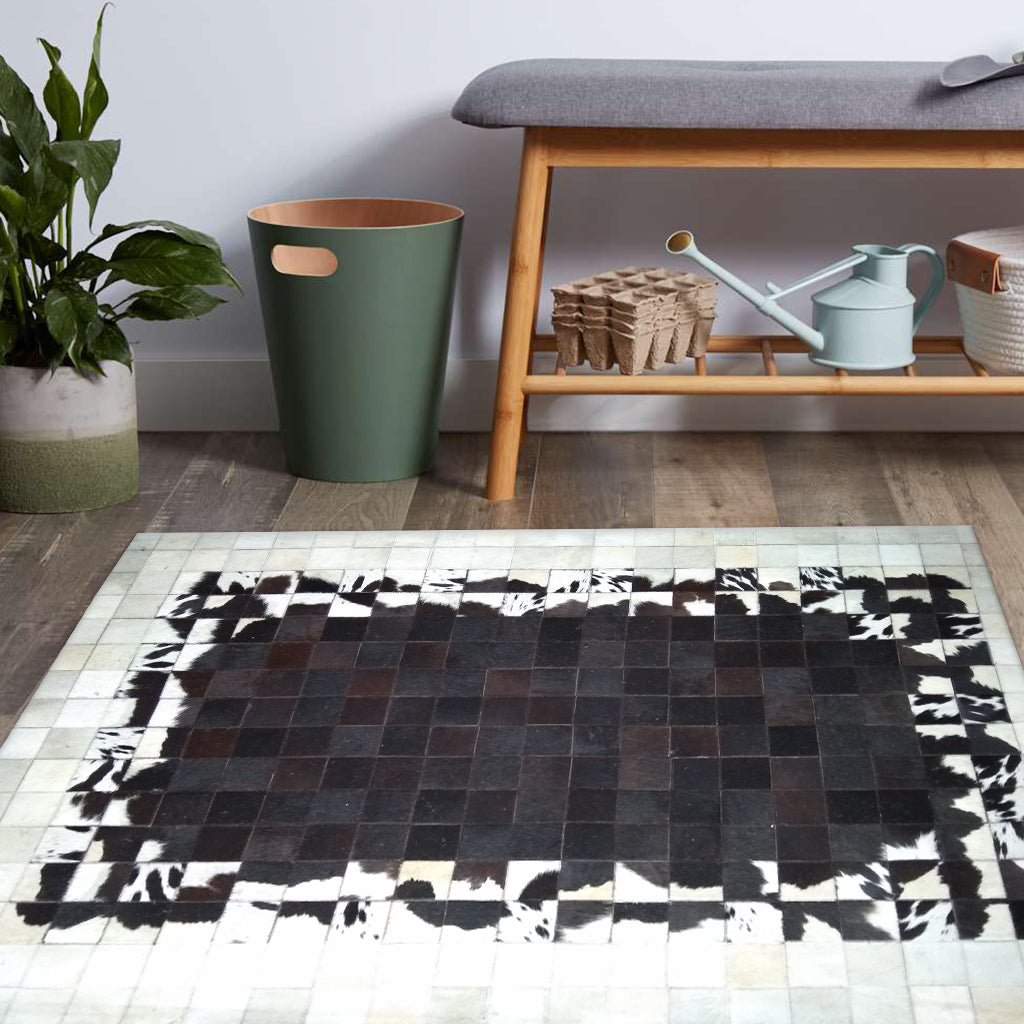 Hair On Leather Area Rug